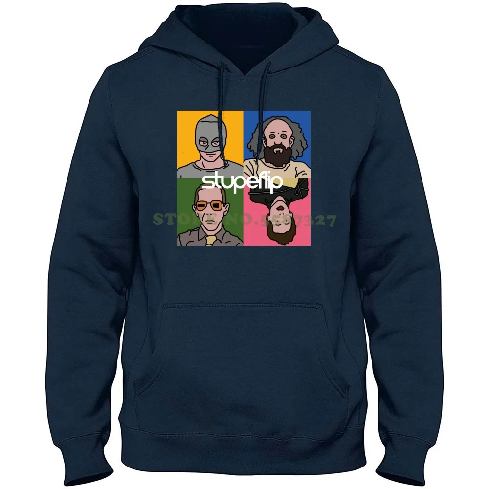 Толстовка Stupeflip с капюшоном из 100% чистого хлопка футболка в стиле альбома музыки