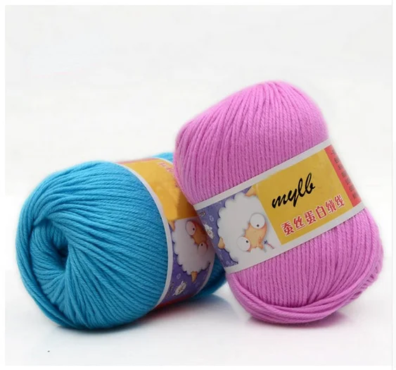 500 г молочная хлопчатобумажная пряжа крупная ручная вязка крючком шерстяная
