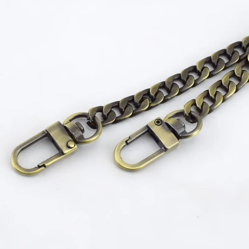 brass 1 шт. Meetee 10 мм Сумка на цепочке застежка пряжки DIY Замена сумка на плечо ремни металлическая цепь ремень аксессуары Аппаратные средства - Color: brass