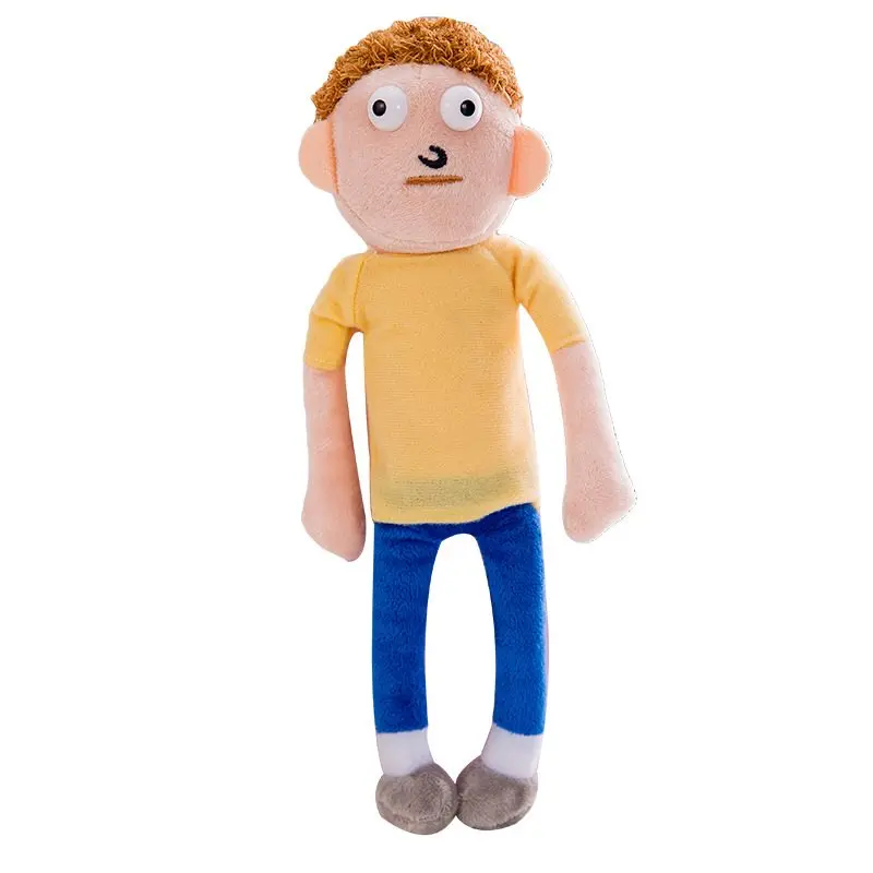 27cm Morty Новинка, 18 см, забавные плюшевые игрушки Rick And Morty, кукла, милый Пикл Рик, плюшевая мягкая подушка, мягкие игрушки для детей, детские рождественские подарки - Цвет: 27cm Morty