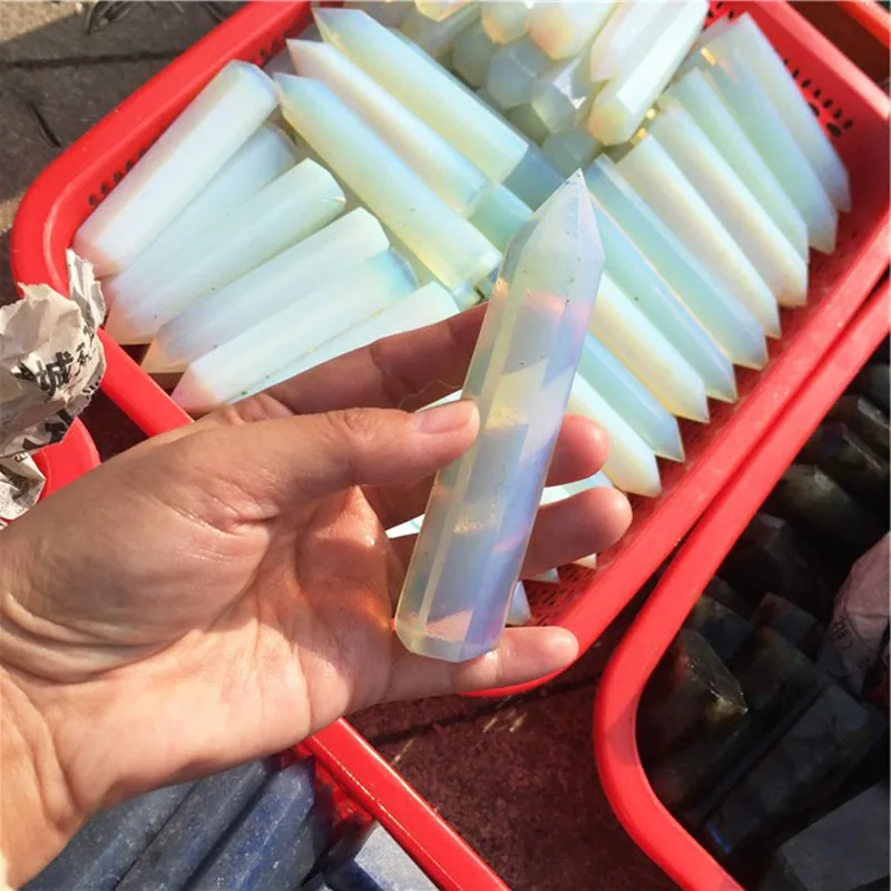 

Hot Sell Opal Point Healing Crystal Stone Tower For Home Decor