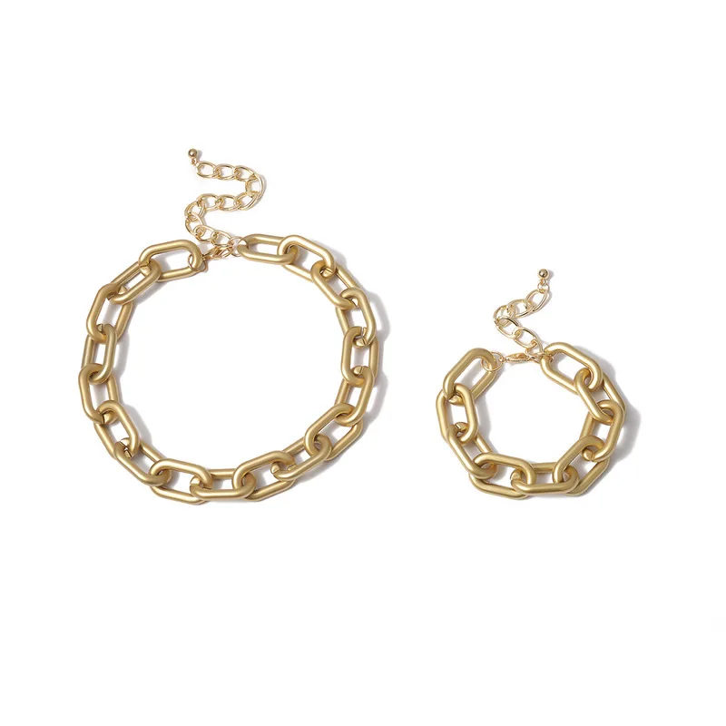 Аксессуары в стиле панк Геометрические полые цепочки Хипстерское ожерелье