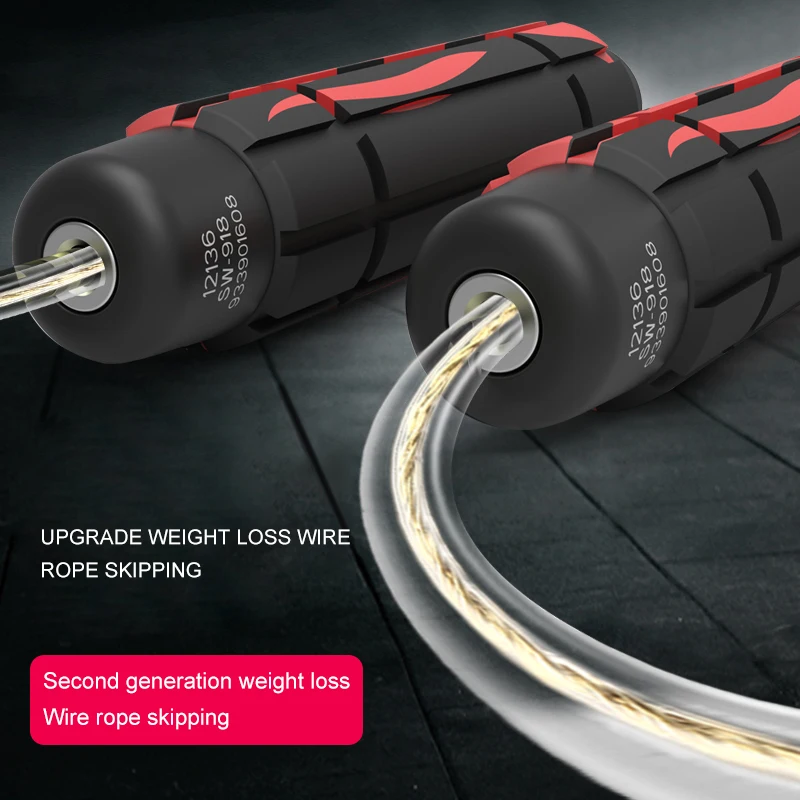 

Dual-use Wireless Jump Rope Loaded Steel Wire Bearing Skipping Rope Fitness Equipment Adult Training Student Exam Only
