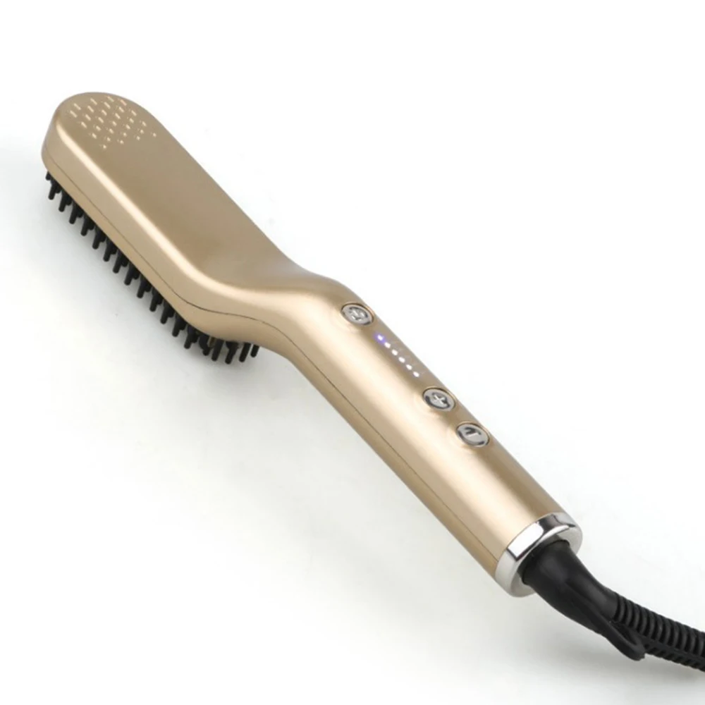 Прямая расческа для волос бороды антиожоговая прямая мужская и женская