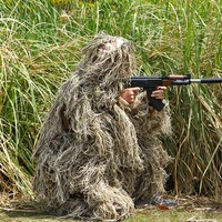 tactical 3d universal camouflage suits woodland clothes ghillie suits for hunting army military sniper set kits