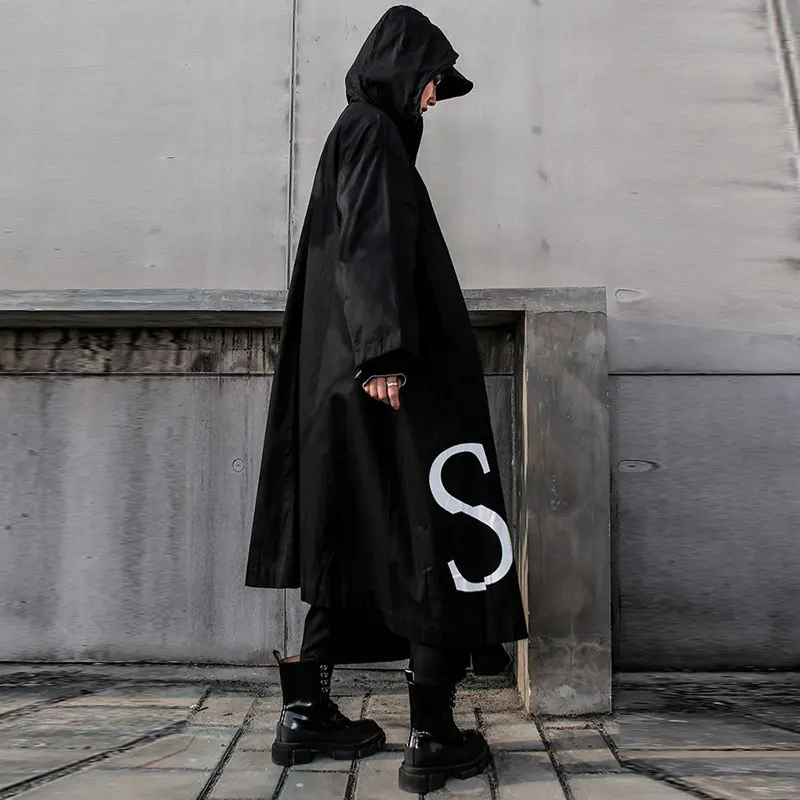 XITAO длинный Женский Тренч с буквенным принтом плюс размер корейская мода