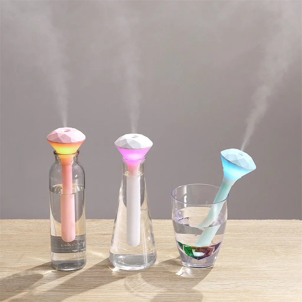 Портативный USB увлажнитель воздуха Алмазный флакон Арома диффузор тумана для
