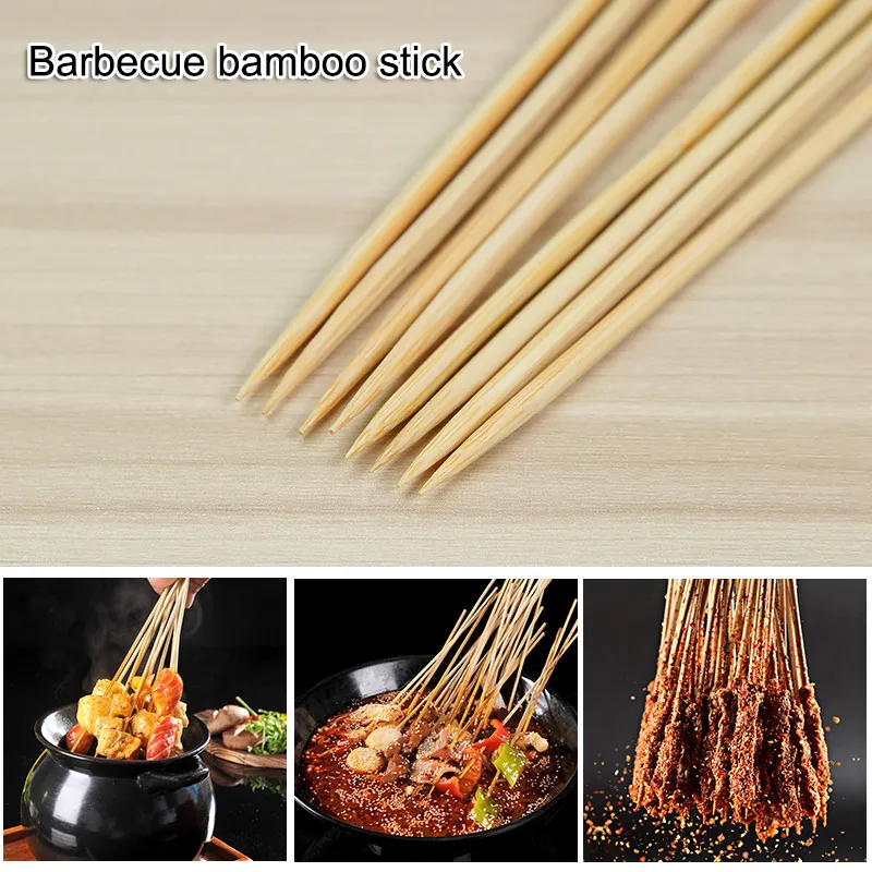 Горячий прочный шампур из бамбуковых палочек для барбекю Фруктовый Шашлык Из