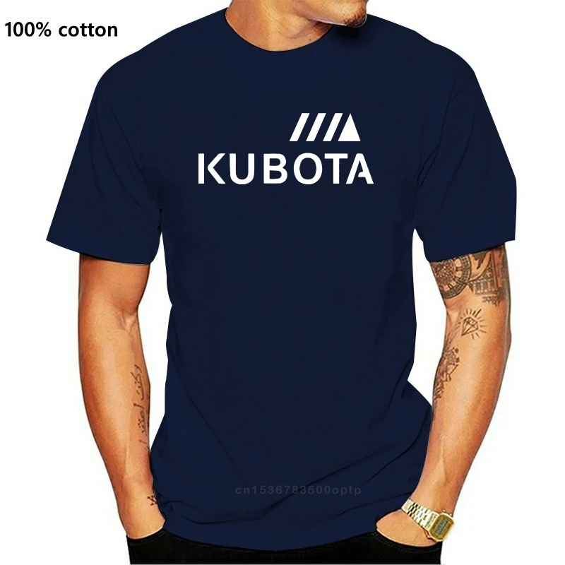 

Новая повседневная мужская хлопковая печать Премиум Kubota. Логотип b футболки с коротким рукавом