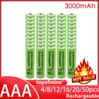 2-48 шт., перезаряжаемые аккумуляторы AAA, 3000 мАч, 1,2 в