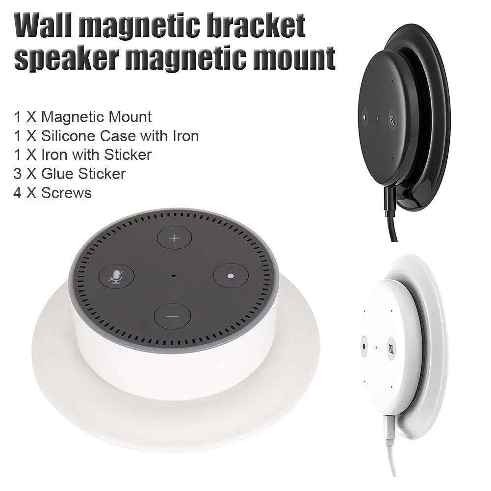 Магнитное настенное крепление для Echo вход Google Home мини Echo Dot вешалка держатель подставка аксессуары для кухни спальни ванной комнаты
