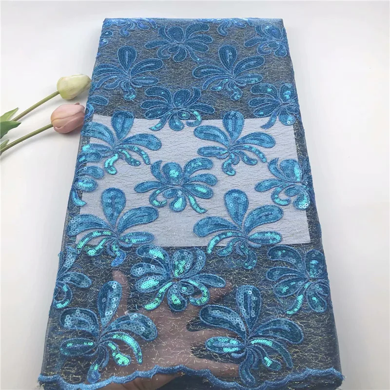 Французская сетка из органзы кружевная ткань высокого качества вышитая тюль с