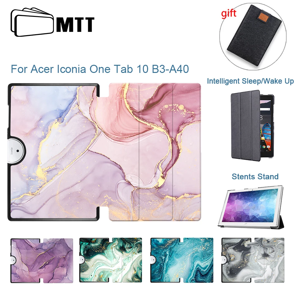 MTT из искусственной кожи чехол для acer Iconia One 10 B3-A40 Folio Smart Cover чехол для acer B3 A40 10,1 ''чехол-подставка