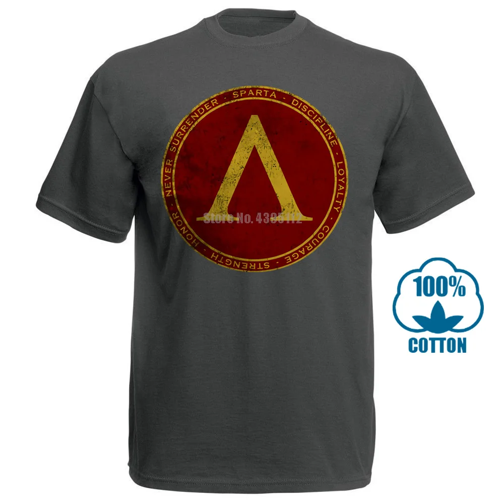 Спарта футболка Spartans Poleis Polis Spartaner Spartiaten Never Surrender - Цвет: Charcoal