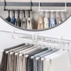Складная многослойная вешалка для домашнего гардероба, многофункциональная вешалка для брюк, подвижный раздвижной зажим для хранения