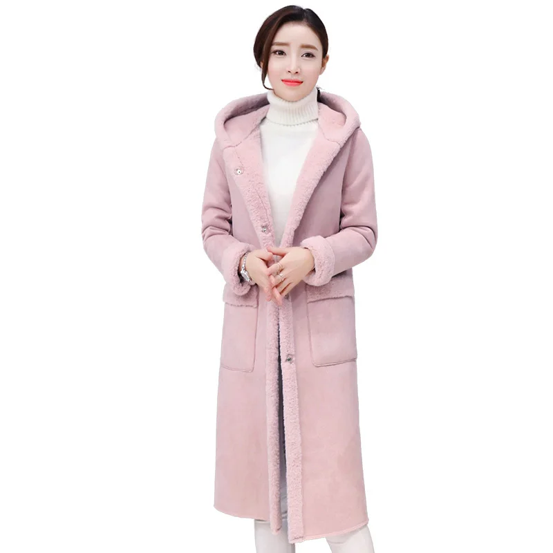 2019 теплые розовые серые парки зимние куртки Женское пальто тонкое длинное зимнее