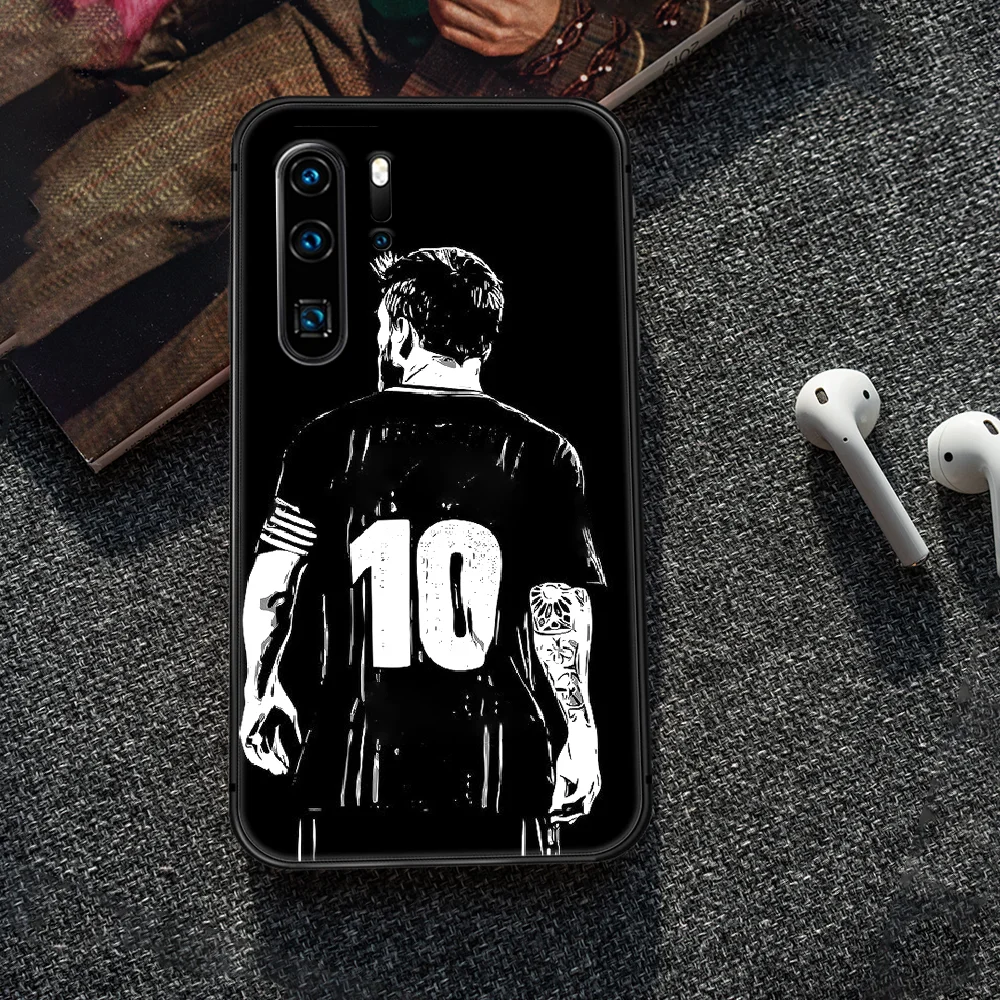 

Football superstar messi Phone Case Cover Hull For Huawei P8 P9 P10 P20 P30 P40 Lite Pro Plus smart Z 2019 black bumper tpu