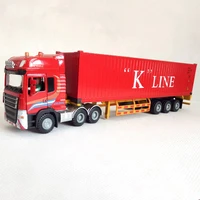 150 scale alloy semi trailer metal truck trailer container truck high simulation diecast model engineering vehicle lifelike toy