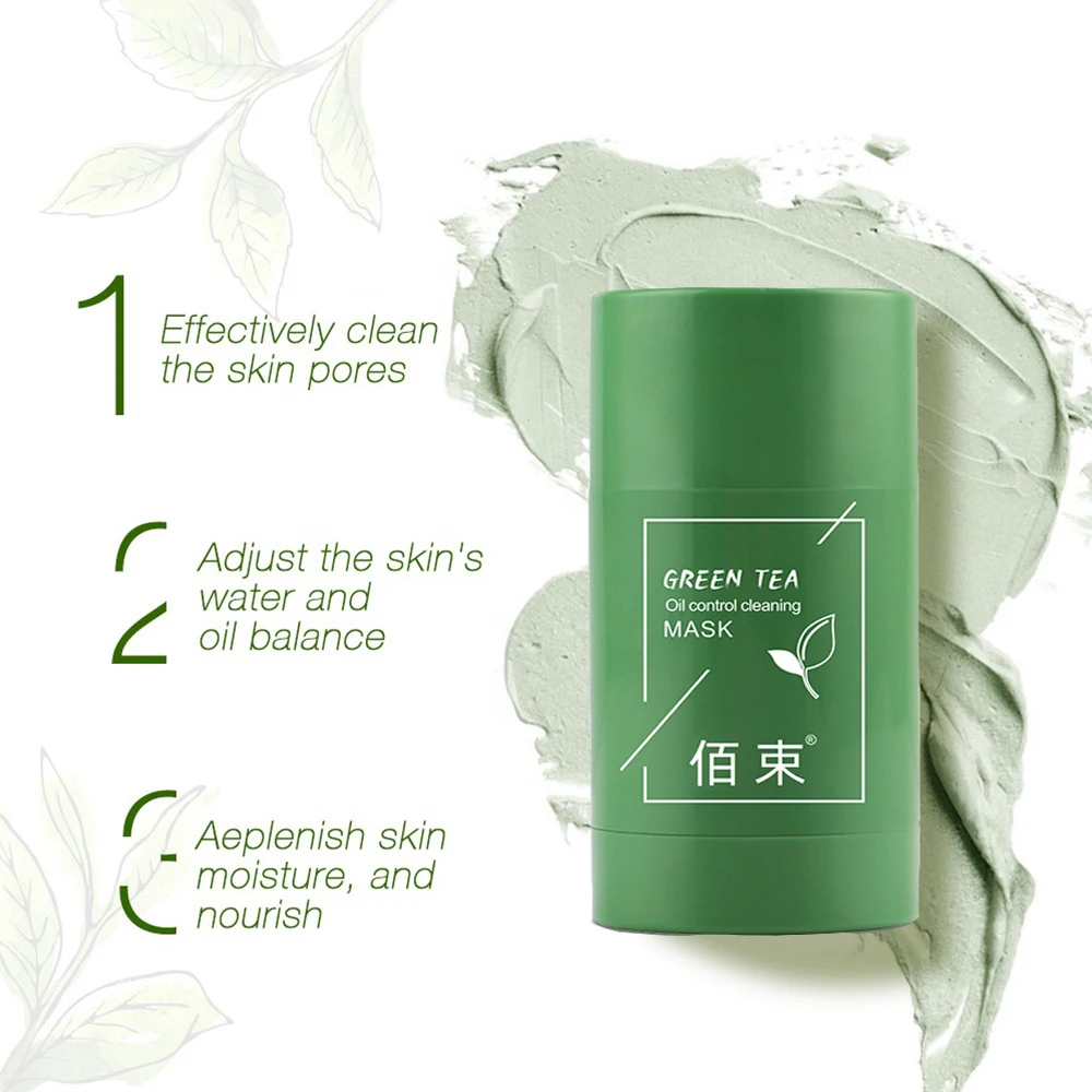 Очищающая зеленая палочка чайная очищающая маска для лица контроль жирности