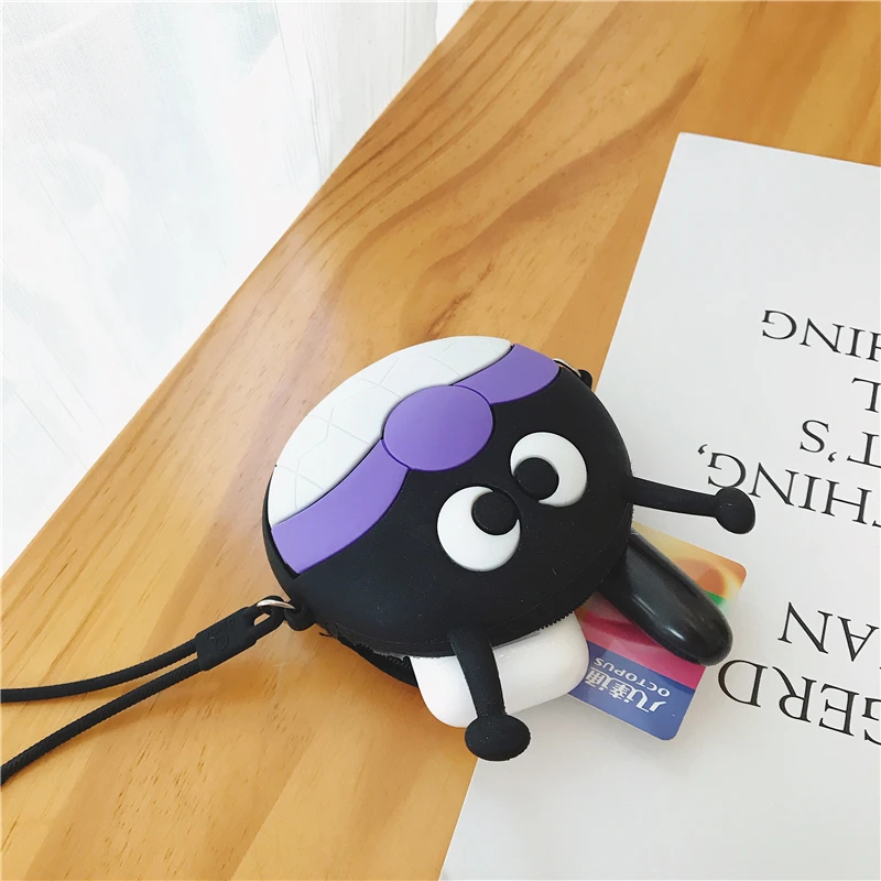 coin purse Мягкий силиконовый держатель для карт чехол наушники для Airpods чехол Bluetooth беспроводной защитный чехол Милая коробка для Air Pods сумка для наушников - Цвет: coin purse