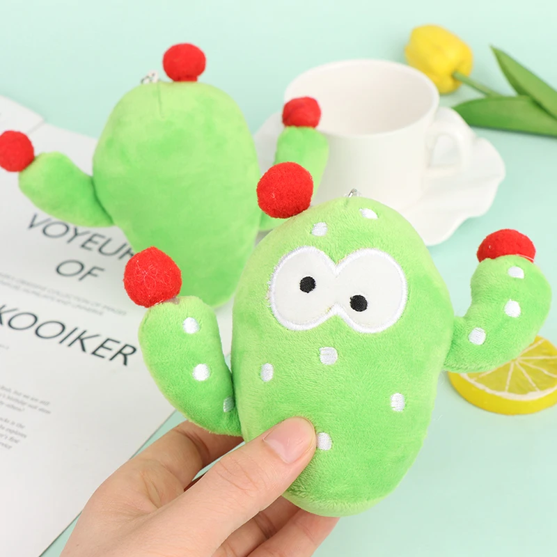 

New Lovely 11CM Cactus Stuffed Plush ToyPendant Gift Keychain Plush Toy Doll