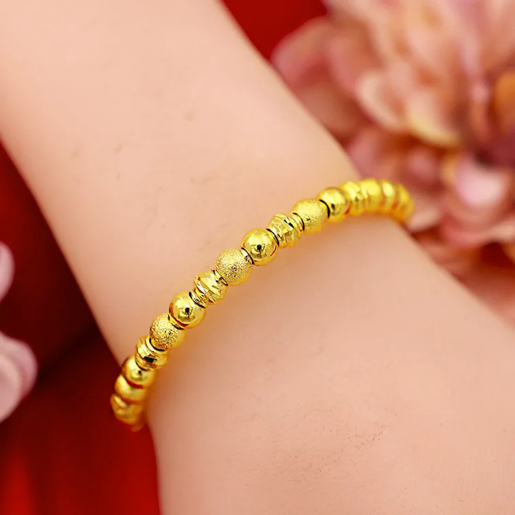 Браслет золотистый в стиле ретро для мам и детей изящная бижутерия тянущийся