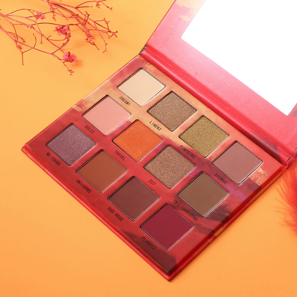 LML брендовые сверкающие розовые матовые Перламутровые тени для век