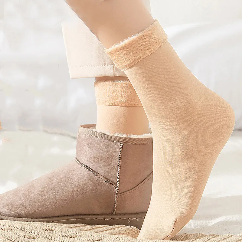 Dreamlikelin Winter Warm Socks for Women Thicken Thermal Socks Wool Cashmere Snow Boots Unisex Socks For Home Sleeping Sox