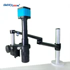 14MP монокулярное видео камера микроскоп Настольный зажим держатель микроскоп 50 мм HDMI USB промышленный электронный цифровой микроскоп