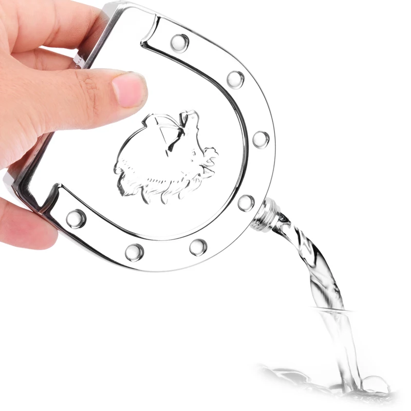 Креативная Личная винная бутылка из нержавеющей стали 6 унций уличная маленькая