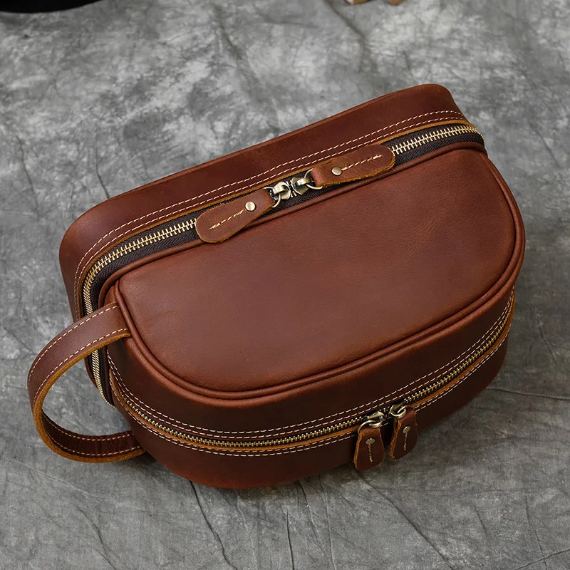 Luufan кожаный мужской маленький клатч Дорожная сумка из натуральной кожи женская