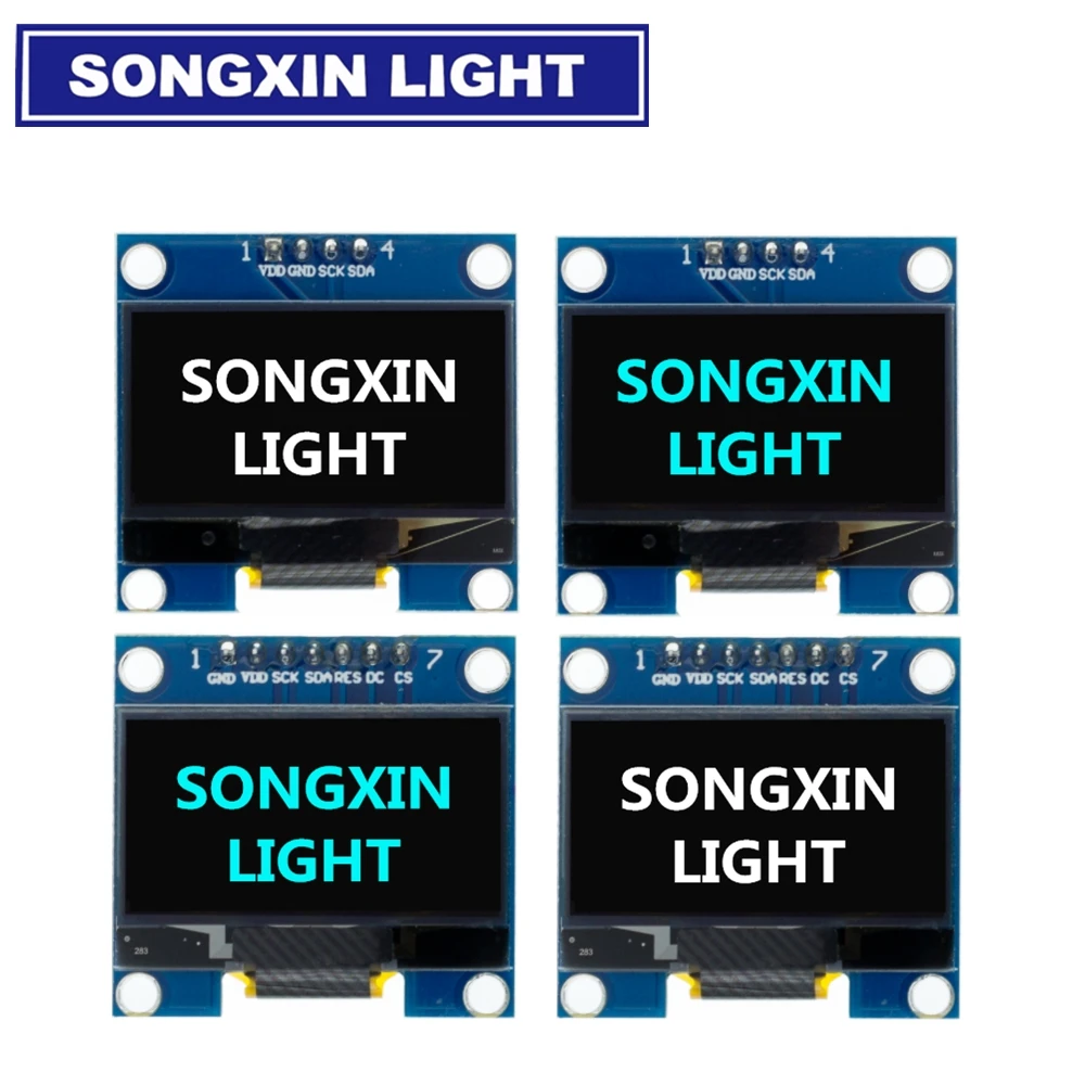 1 шт. 3 дюймов O светодиодный модуль белый/синий SPI/IIC I2C цвет связи 128X64 ЖК дисплей