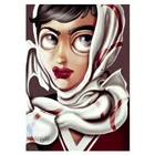 Алмазная 5D картина сделай сам с мультяшной девочкой, Набор для вышивки крестиком, мозаика для домашнего декора, подарок L06