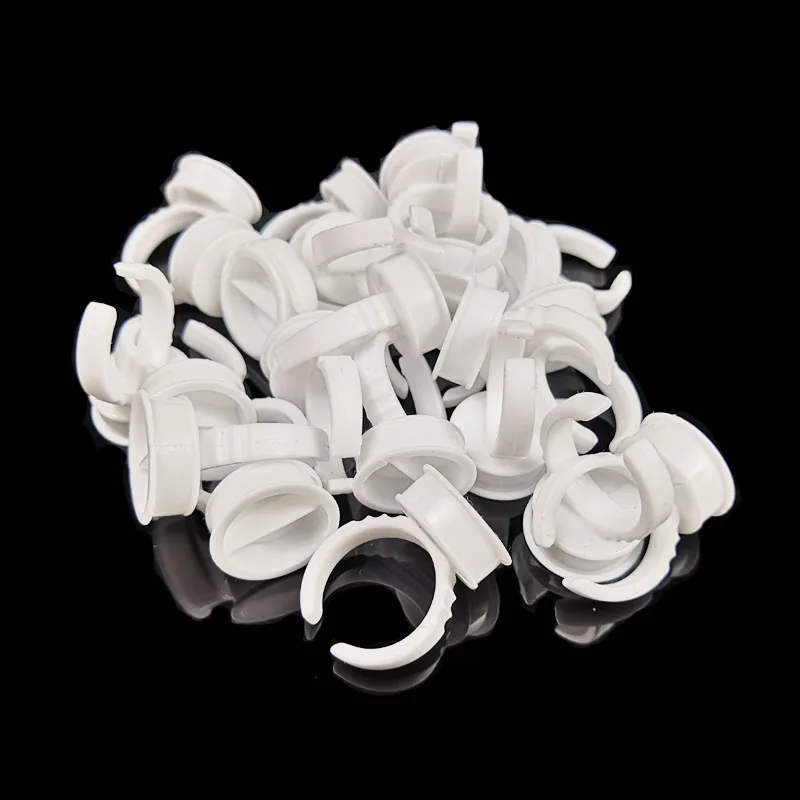 100 шт. клей кольца для наращивания ресниц Клей поддон держатель пигмент