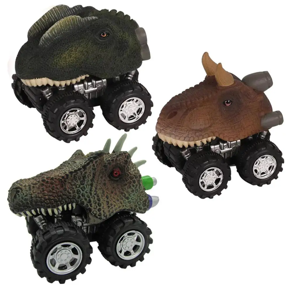 

Mini Dinosaur Car Toy Spring Pull Back Car Model Vehicle Wind-up Toys Kids Educational Toy