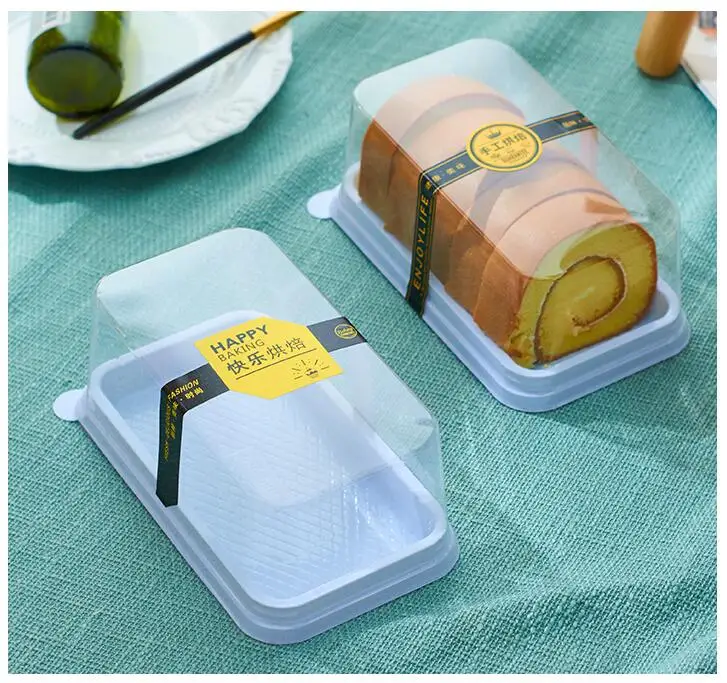 50 шт. коробка для выпечки пирожных швейцарский рулон полотенец нарезка мусса