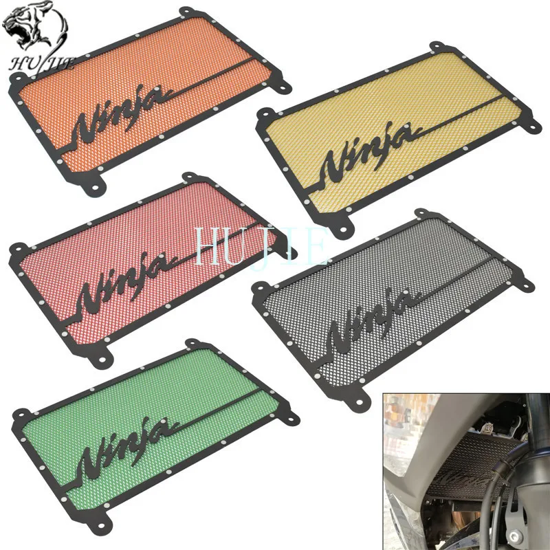

Motorcycle Front Radiator Water Cooler Grille Guard Cover Protector For KAWASAKI Ninja 250 400 EX250 EX400 Z400 2018 2019 2020