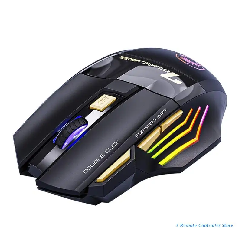 

Беспроводная перезаряжаемая эргономичная мышь BX0E 2,4G для игроков в компьютерные игры