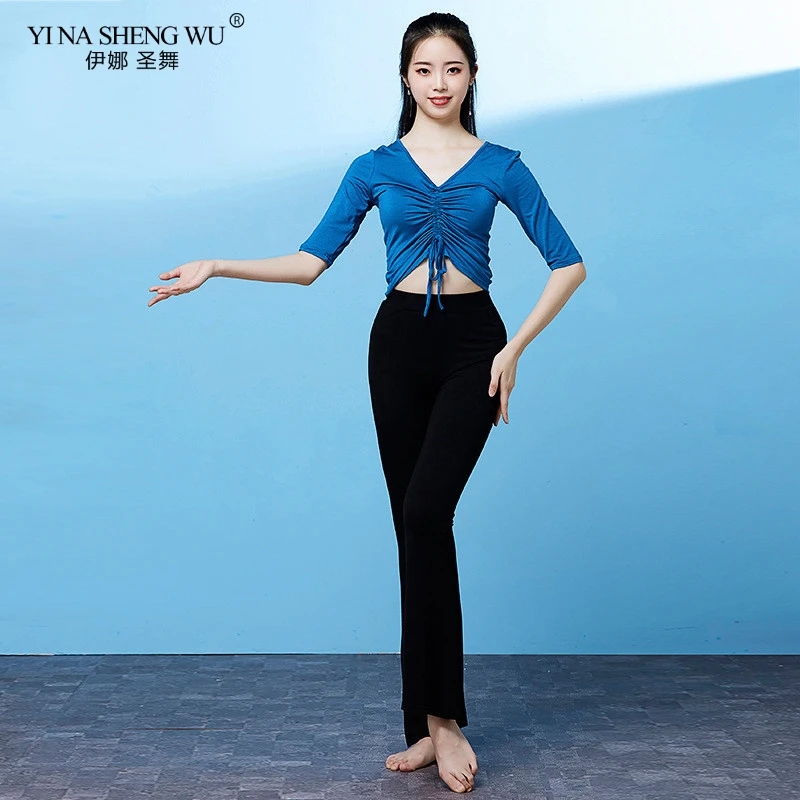 Костюм для танца живота тренировочная одежда комплект из 2 предметов топ и штаны