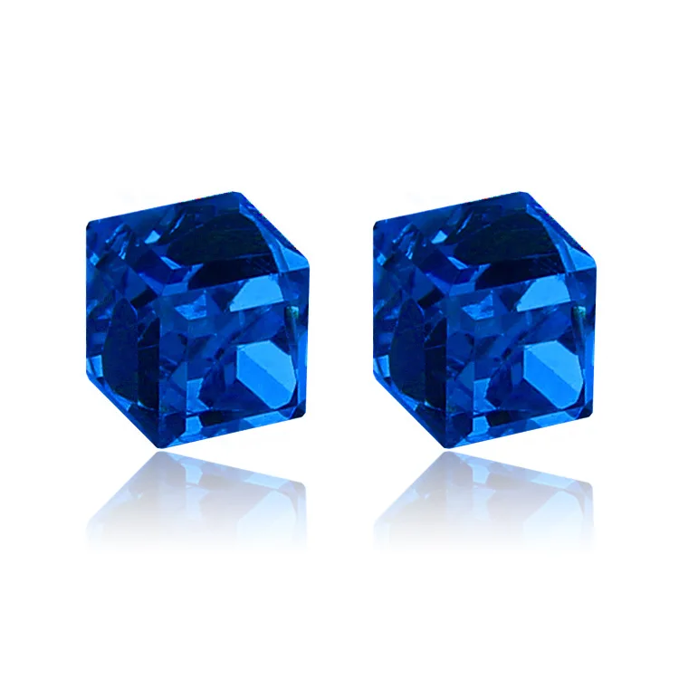 1Pair Womens Water Cube Health Care Strong Magnetic Ear Stud Set Non Piercing Earrings Fake Gift For Girlfriend | Красота и здоровье