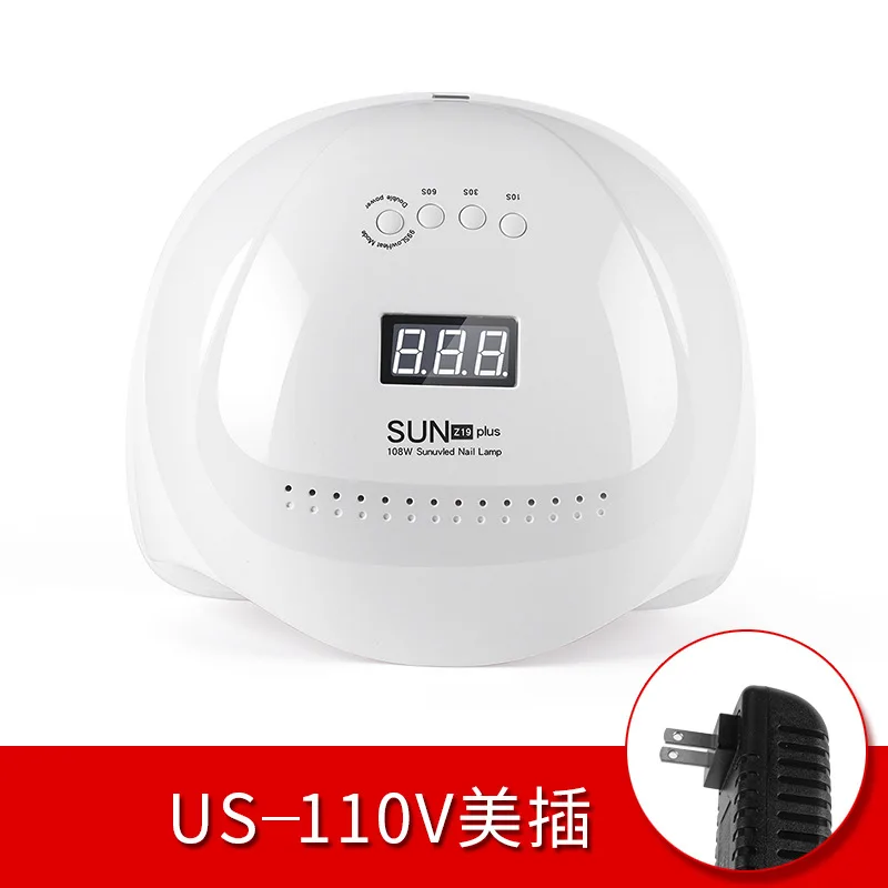 SUNZ19plus-US Лампа для ногтей 72 Вт лампа для ногтей умный датчик для ногтевой фототерапии машина светодиодные лампы высокой мощности УФ лампа - Цвет: SUNZ19plus-US