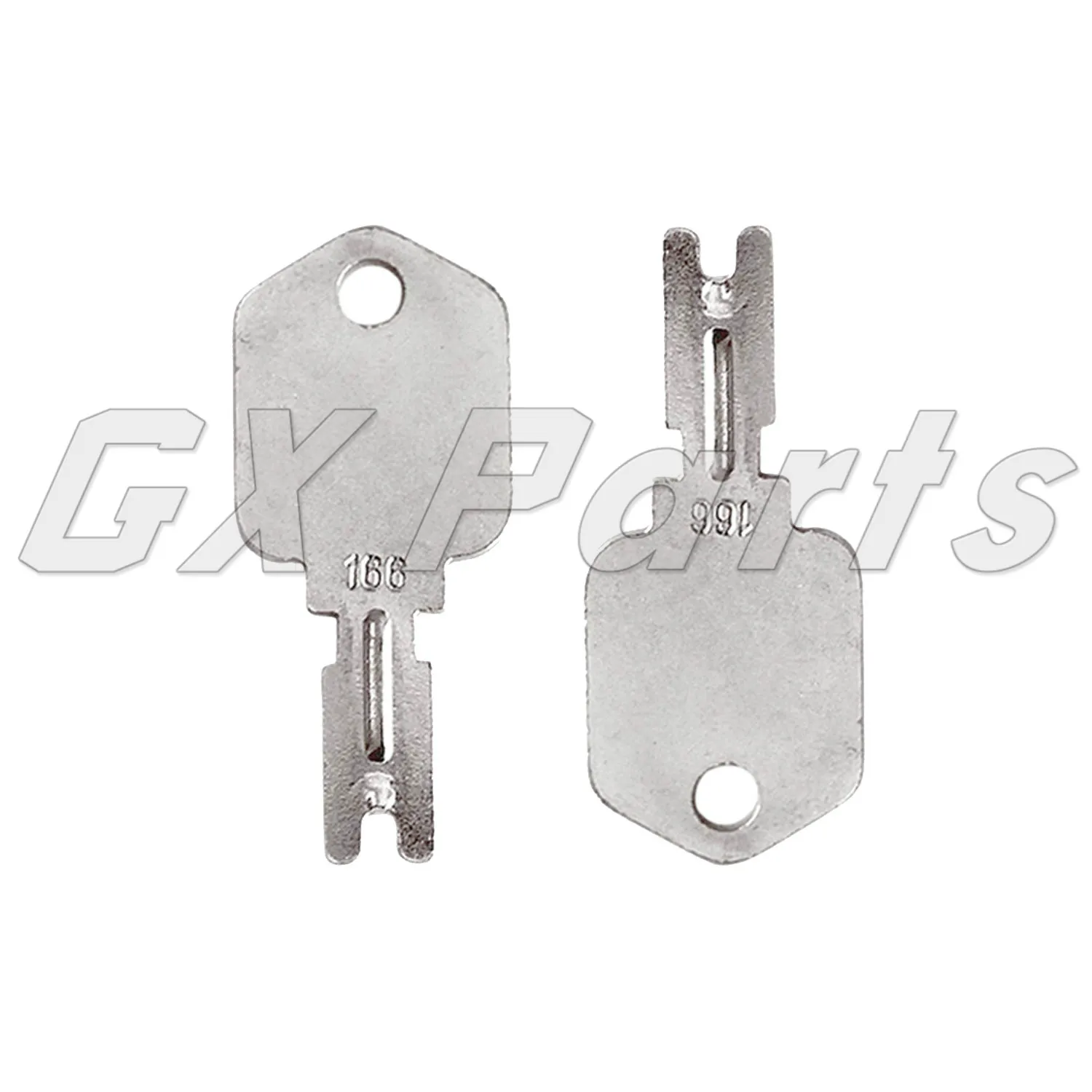 

186304 Forklift Key Heavy Equipment Ignition Key 2PCS For Mustang 090-32025 090-32026 Generic 166 Hyster