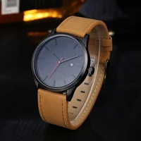 men quartz watch relogio masculino military sport wristwatch leather strap mens reloj complete calendar watches homme saati