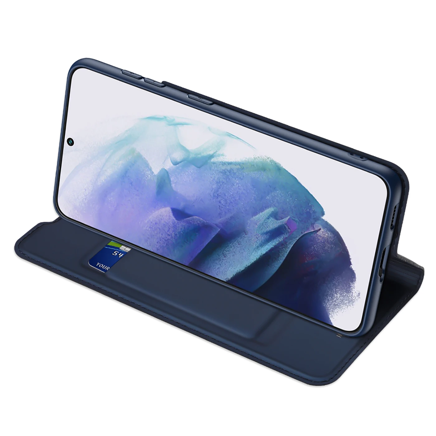 Funda de cuero con tapa para Samsung Galaxy S22, funda Ultra magn&eacute;tica de cuero PU para Samsung Galaxy S22 Plus, funda de tel&eacute;fono S 22-2