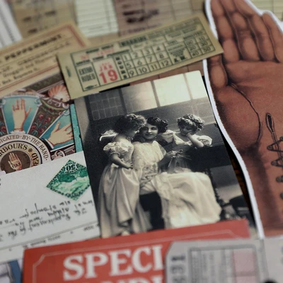 Бумажные наклейки библиотеки для скрапбукинга Счастливого планировщика