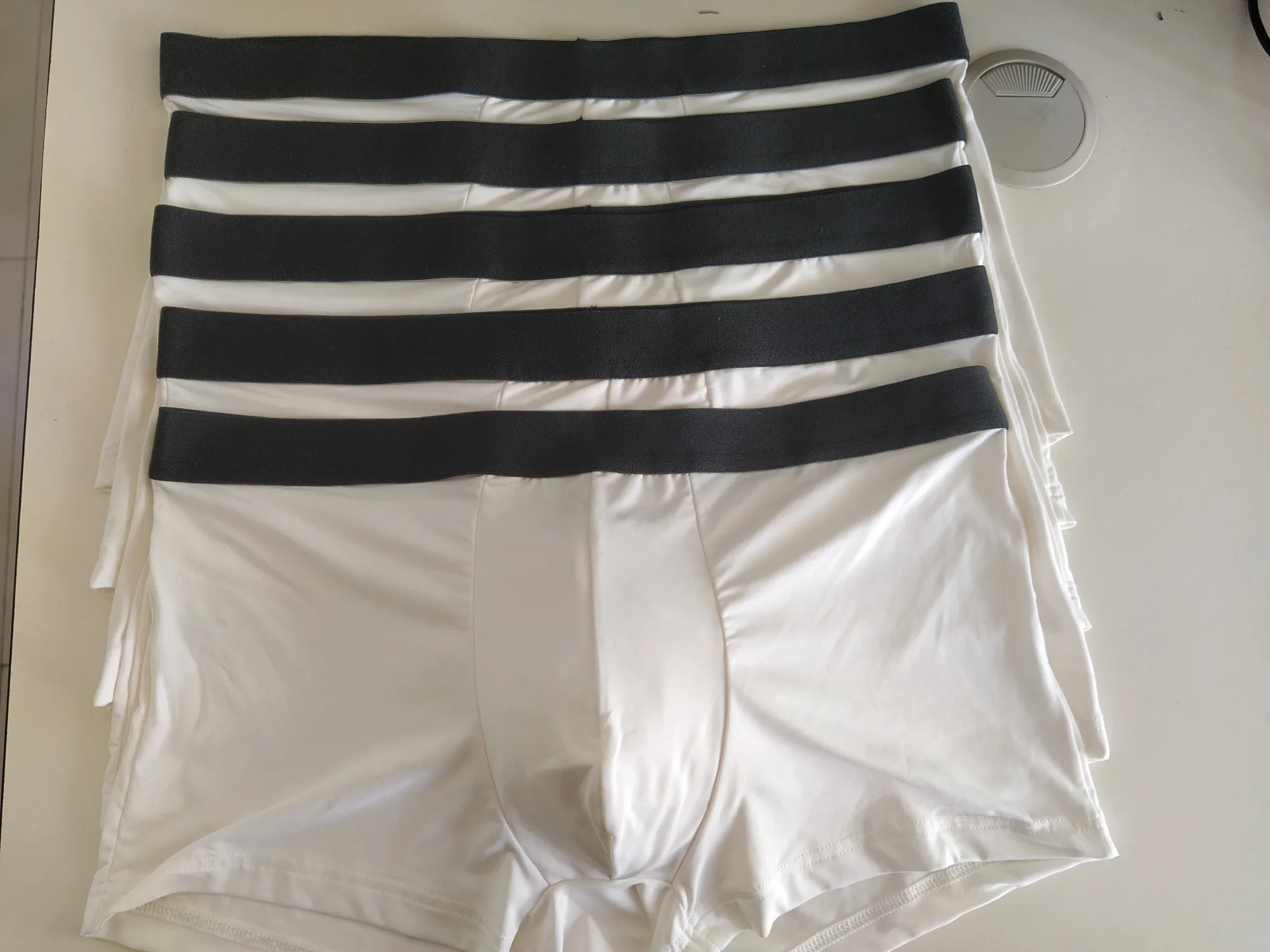 5Pcs/Lot Men's Underwear  Ice Knife Deer Feet Solid Color Fresh Soft Comfortable Underwear Factory Wholesale And Customized