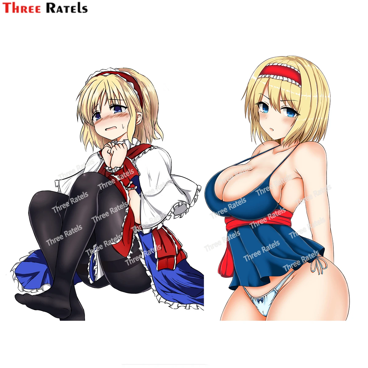 

Three Ratels H215 Alice Margatroid Touhou Stickers For Car Styling Decoration Auto Accessories Laptop Decals