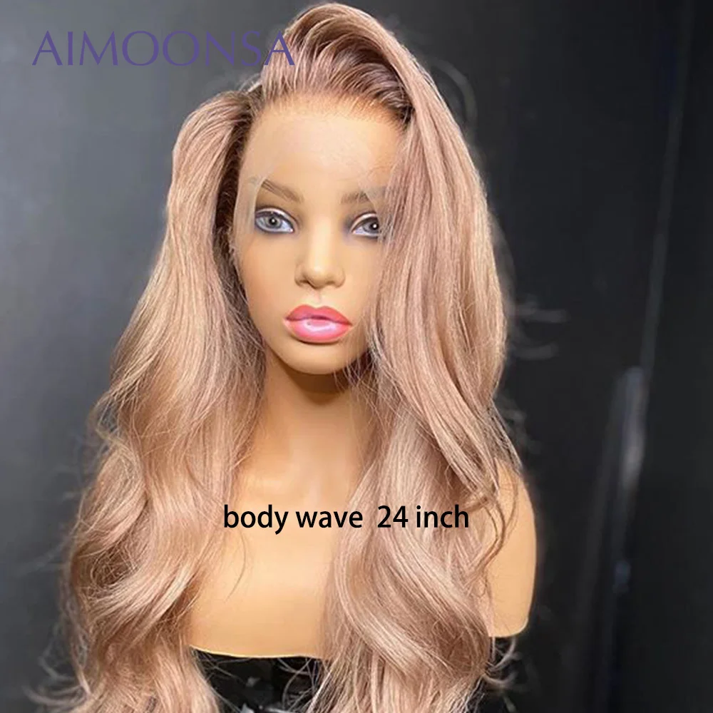 

Colored Hair Lace Front Humen Hair Wigs Ombre Bady Wave 130% Density 360 Lace Front Wig For Women Glueless Brazilian Hair Remy