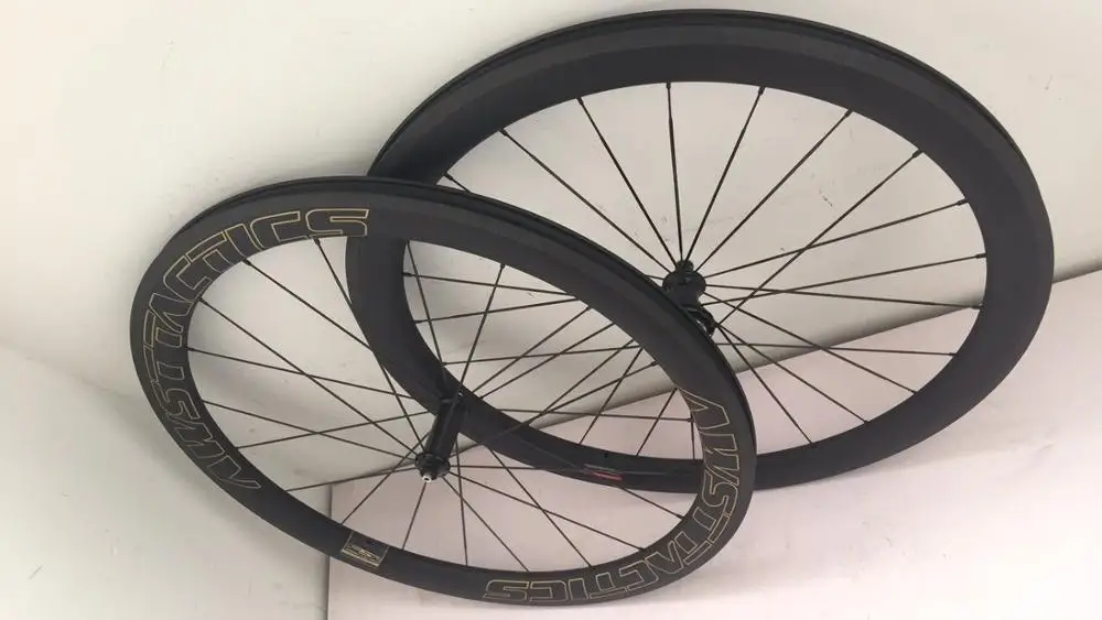 AWST full carbon bike wheels ud matt 700C v shaped road with powerway hubs 50mm cycling wheelset | Спорт и развлечения