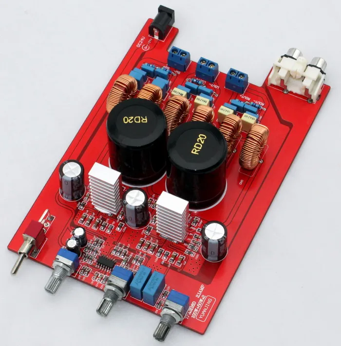 Класс D DC18V к DC24V160 * 108 мм усилитель мощности плата высокой TPA3116 2 1 канальный